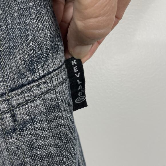 Bilt 0398 Iron Workers Jeans Mens 32x31 Blue Double Knee Padded Motorcycle Work - Picture 7 of 16